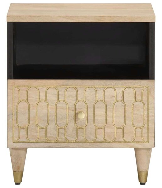 VidaXL Mangófa Éjjeliszekrény 2 db - 40x33x46 cm