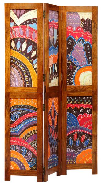 Szobaelválasztó Méz barna 105 x 1,5 x 160 cm Tömör Akácfa