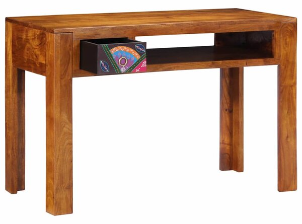 Íróasztal Barna 110 x 50 x 73 cm Tömör Akácfa és Műanyag Fa