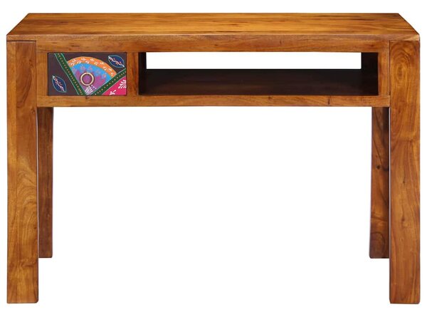 Íróasztal Barna 110 x 50 x 73 cm Tömör Akácfa és Műanyag Fa