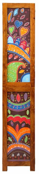 Szobaelválasztó Méz barna 105 x 1,5 x 180 cm Tömör Akácfa