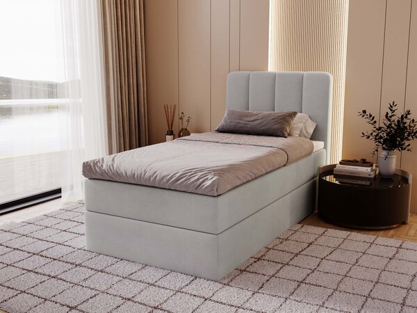 MAGIC MINI kárpitozott boxspring ágy 80x200 - szürke