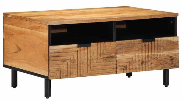 Dohányzóasztal Brown 80 x 54 x 40 cm Tömör Akácfa