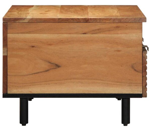 Dohányzóasztal Brown 80 x 54 x 40 cm Tömör Akácfa