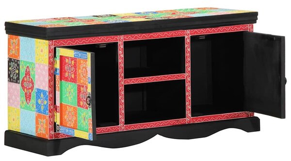 TV szekrény 100 x 35 x 50 cm Sokszínű Tömör Mangófát