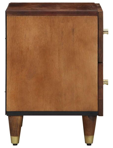 Éjjeliszekrény 2 db Méz barna 40 x 33 x 46 cm Tömör Mangófát