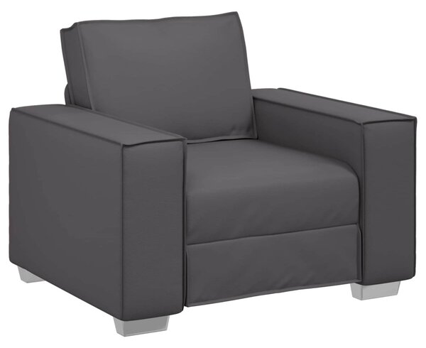 Fotel Szürke 100 cm Műbőr