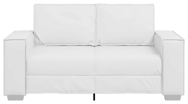 Kétszemélyes kanapé Fehér 160 cm Műbőr