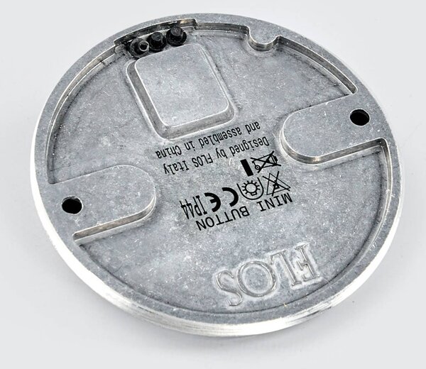 FLOS Mini Button mennyezeti lámpa üvegből, dimmelhető, Fehér / opál, Fürdőszoba, Üveg, Dizájn