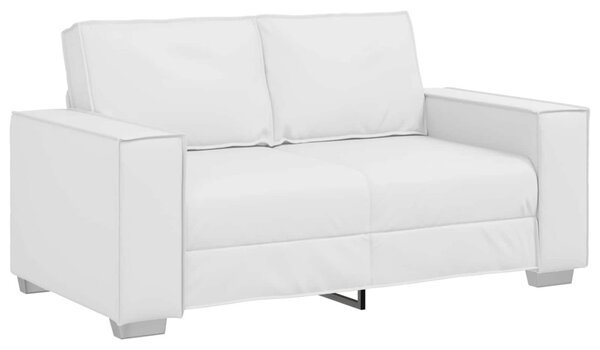 Kétszemélyes kanapé Fehér 160 cm Műbőr