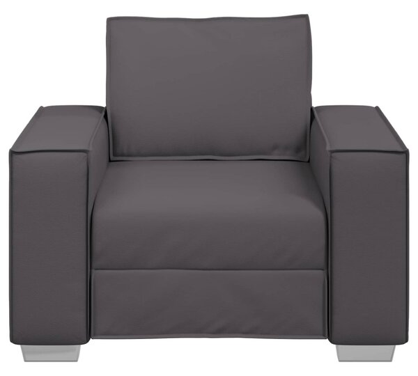 Fotel Szürke 100 cm Műbőr