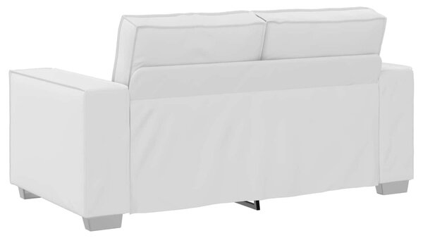 Kétszemélyes kanapé Fehér 160 cm Műbőr