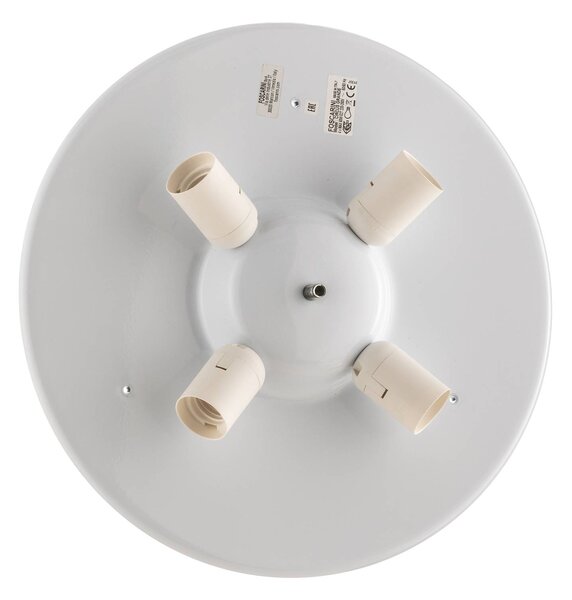 Foscarini Circus grande üveg mennyezeti lámpa, Ø 46 cm, dimmelhető, Fehér / opál, Nappali / Étkező, Üveg, Dizájn