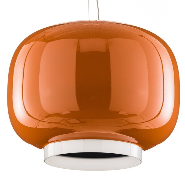 Foscarini Chouchin 1 LED lógó világítás, narancssárga, dimmelhető, Sárga / narancssárga, Konyha, Üveg, Dizájn