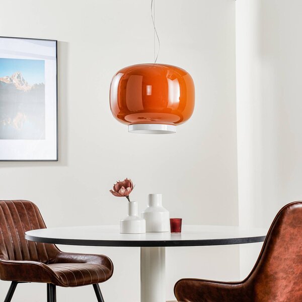 Foscarini Chouchin 1 LED lógó világítás, narancssárga, dimmelhető, Sárga / narancssárga, Konyha, Üveg, Dizájn
