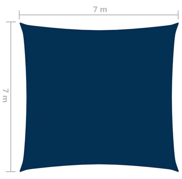 VidaXL Napvitorla - Oxford Szövet - 7x7m, Kék
