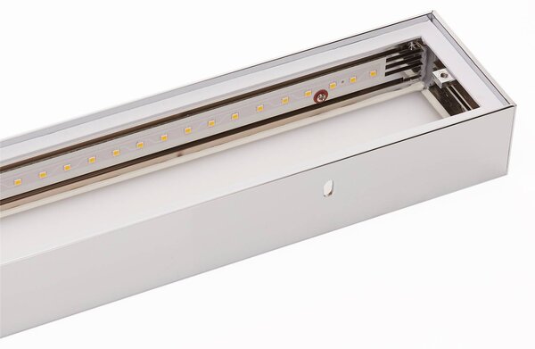 Helestra Theia LED tükör lámpa, krómozott, 60 cm, Króm / ezüst, Fürdőszoba, fém, Modern