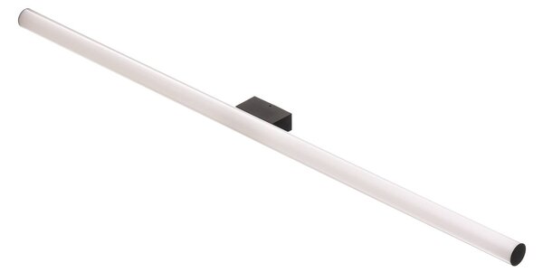 Helestra Loom LED tükör lámpa fekete 120 cm, Fehér / opál, Fürdőszoba, Műanyag, Modern