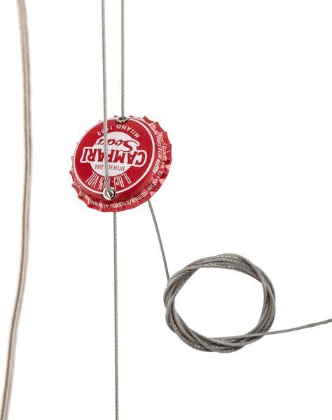 Ingo Maurer Campari Light - függő lámpa, 155 cm, dimmelhető, Piros, Nappali / Étkező, Üveg, Dizájn