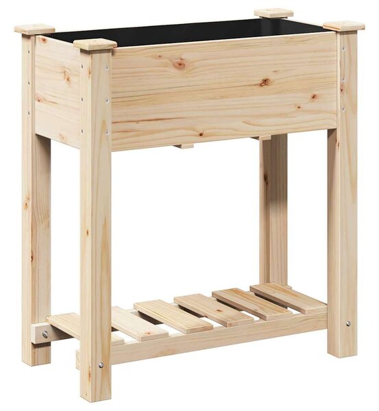 Kerti cserép Bézs 71 x 37 x 76,5 cm Szilárd fenyőfa