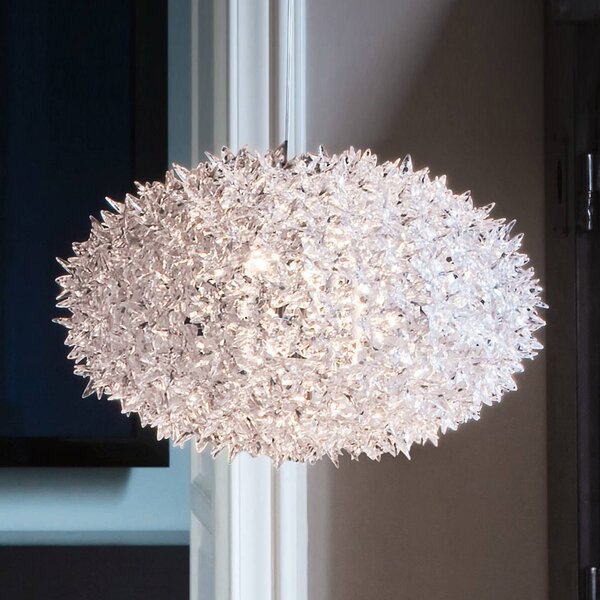 Kartell Bloom S1 LED függő lámpa G9, átlátszó, Tiszta / átlátszó, Nappali / Étkező, Műanyag, Dizájn