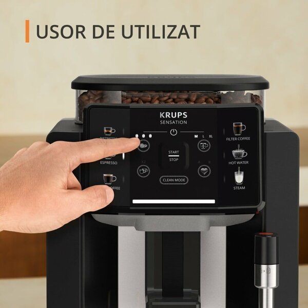 Krups EA910B Sensation C50 Automata kávéfőző, Fekete
