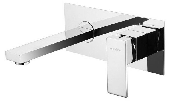 Mexen CUBE - mosdócsaptelep, kétlyukú, króm, 73115-00