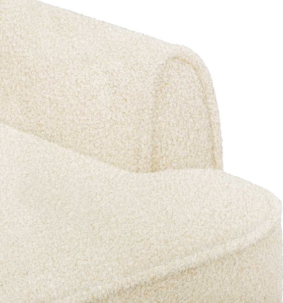 Gombra tűzött loveseat Krémszínű 117 x 67 x 77 cm Bouclé