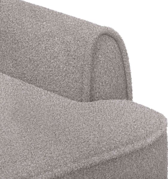 Gombra tűzött loveseat Világosszürke 117 x 67 x 77 cm Bouclé
