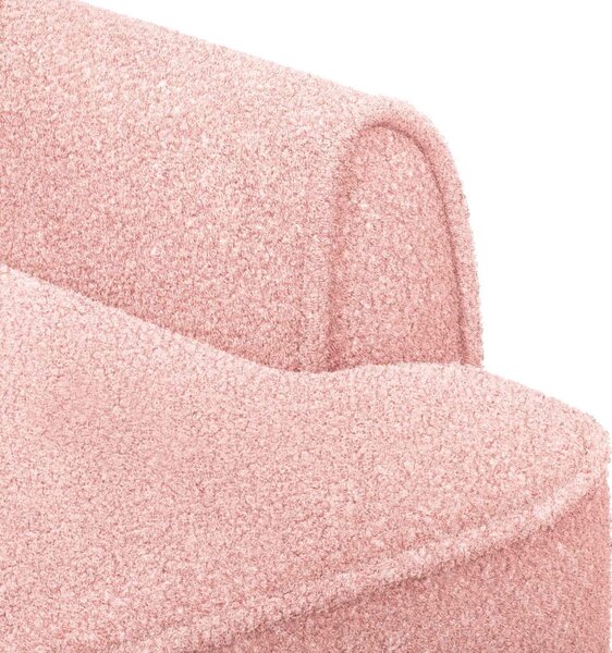 Gombra tűzött loveseat Rózsaszín 117 x 67 x 77 cm Bouclé