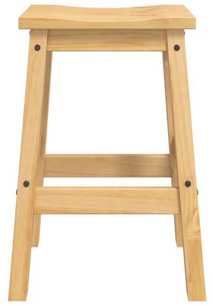Bárszék 2 db Mézes Viasz 44 x 30 x 63 cm Tömör fenyő
