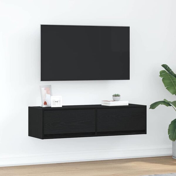 TV szekrény 100 x 31 x 25,5 cm Musta tammi Szerelt fa