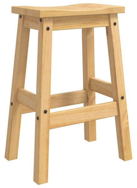Bárszék 2 db Mézes Viasz 44 x 30 x 63 cm Tömör fenyő