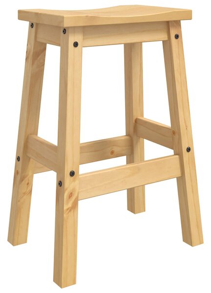 Bárszék 2 db Mézes Viasz 44 x 30 x 63 cm Tömör fenyő