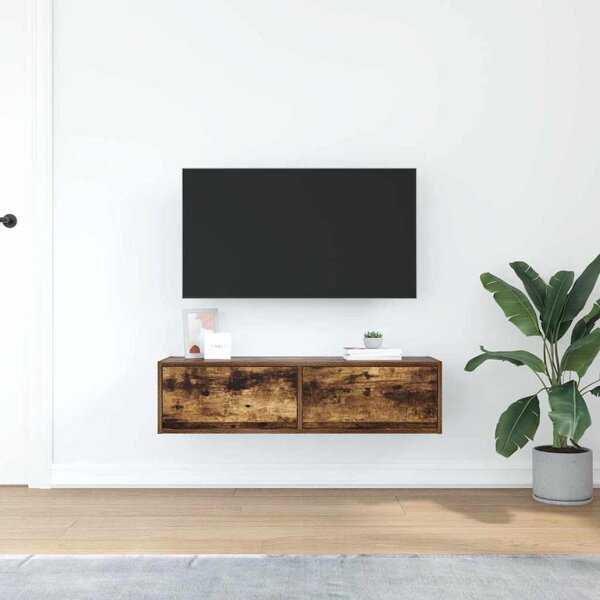 TV szekrény 100 x 31 x 25,5 cm Füstölt tölgy Szerelt fa