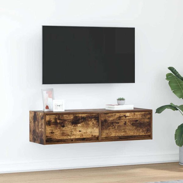 TV szekrény 100 x 31 x 25,5 cm Füstölt tölgy Szerelt fa