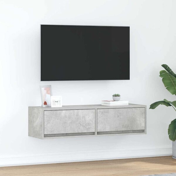 TV szekrény 100 x 31 x 25,5 cm Beton szürke Szerelt fa
