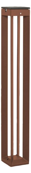 Les Jardins LED szolárlámpa, 90 cm, corten, érzékelővel, dimmelhető, Barna / rozsda, Alumínium, Dizájn