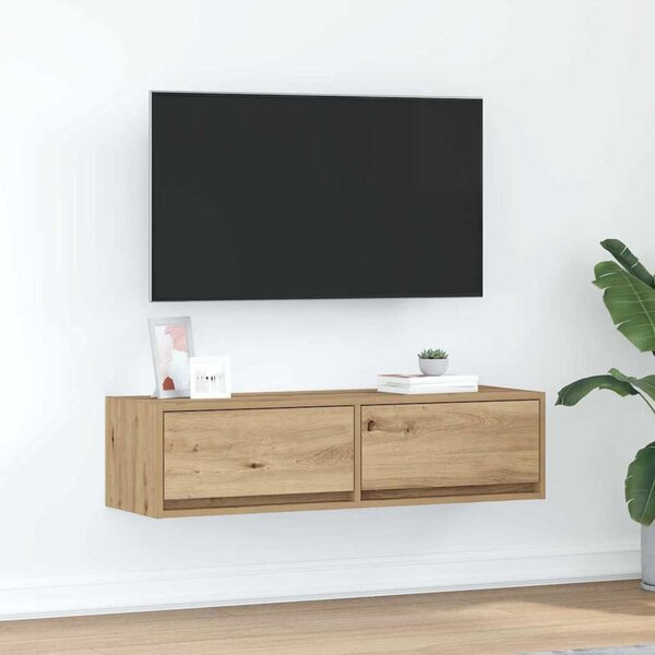 TV szekrény 100 x 31 x 25,5 cm kézműves tölgy Szerelt fa