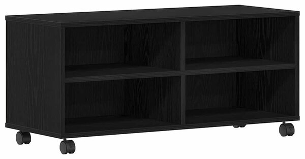 TV szekrény 90 x 35 x 40.5 cm Fekete Szerelt fa