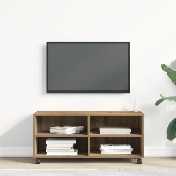 TV szekrény 90 x 35 x 40.5 cm Barna Szerelt fa