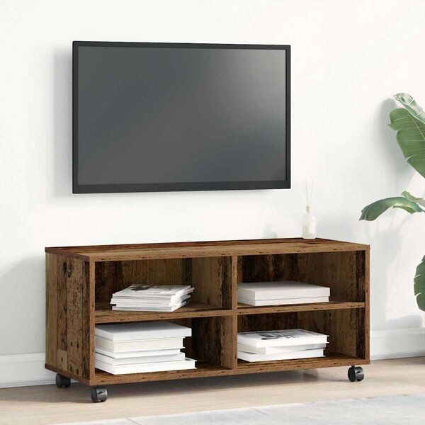 TV szekrény 90 x 35 x 40.5 cm Barna Szerelt fa