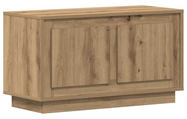 TV szekrény 80 x 35 x 45 cm kézműves tölgy Szerelt fa