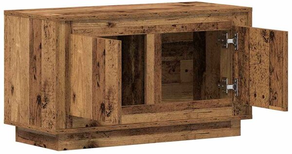 TV szekrény 80 x 35 x 45 cm Régi fa Szerelt fa