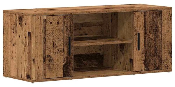 TV szekrény 100 x 35 x 40 cm Régi fa Szerelt fa
