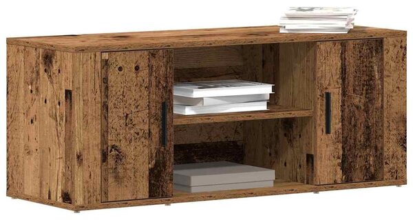 TV szekrény 100 x 35 x 40 cm Régi fa Szerelt fa
