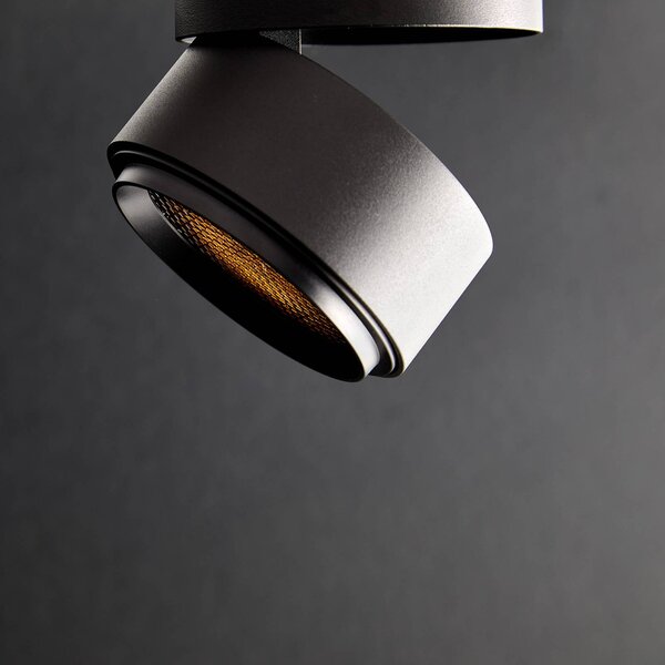 LOOM DESIGN Ray LED mennyezeti spot Ø9.3cm 13W fekete, dimmelhető, Fekete, Nappali / Étkező, Alumínium, Modern