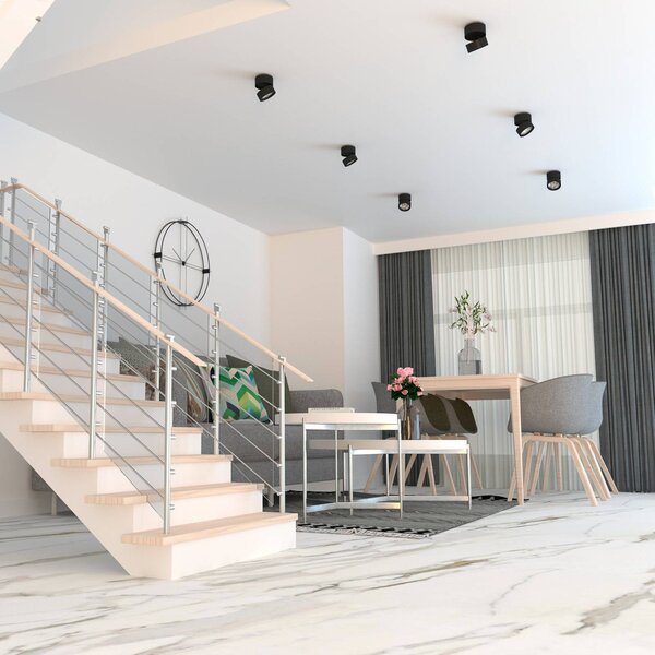 LOOM DESIGN Ray LED mennyezeti spot Ø9.3cm 13W fekete, dimmelhető, Fekete, Nappali / Étkező, Alumínium, Modern