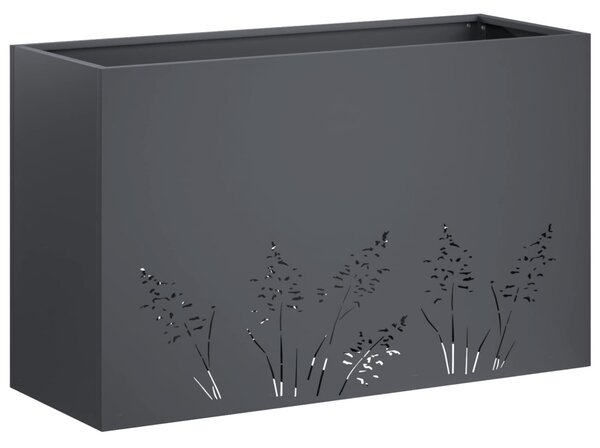 Kerti cserép 2 db Antracitszürke 80 x 20 x 49 cm