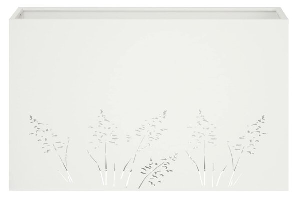 Kerti cserép Fehér 80 x 20 x 49 cm Hidegen hengerelt acél